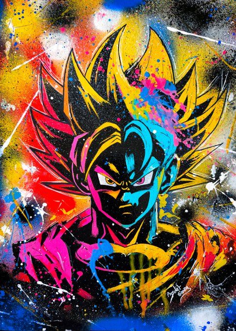 Peinture de Son Goku - oeuvre originale