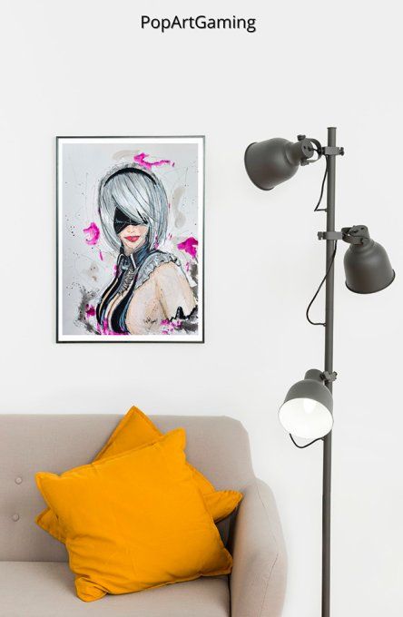 Eve portrait aquarelle - oeuvre originale