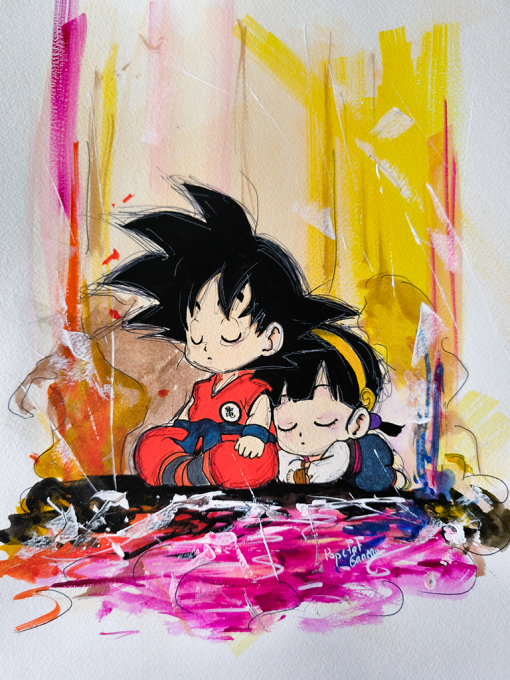 Son Goku & Chi-Chi - oeuvre originale