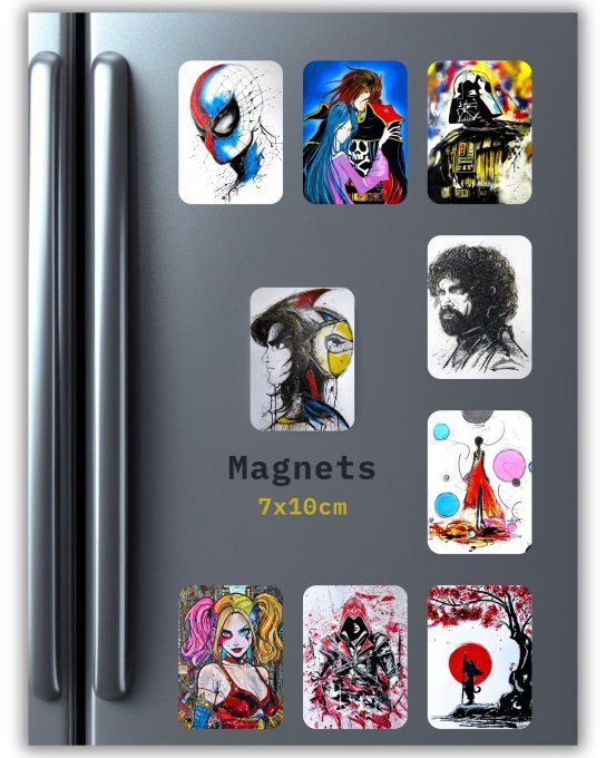 Magnets d'arts - Editions Uniques - Tarif à l'unité