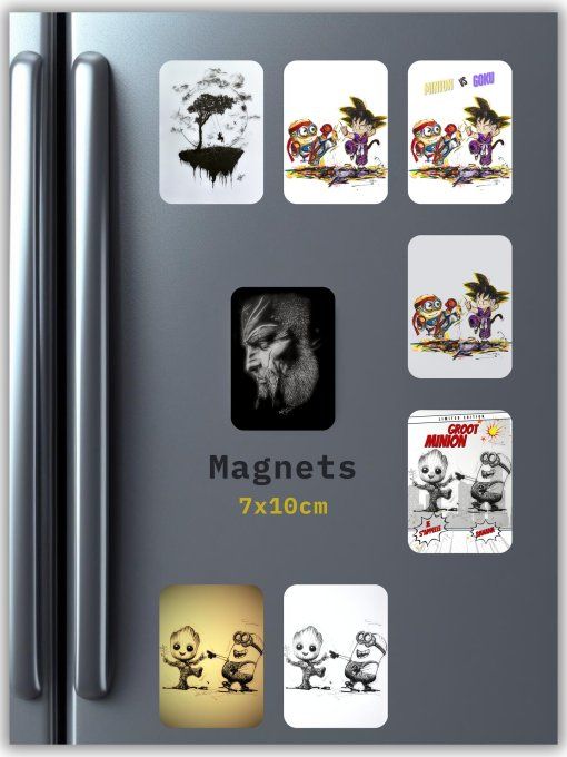 Magnets d'arts - Editions Uniques - Tarif à l'unité