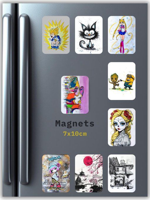 Magnets d'arts - Editions Uniques - Tarif à l'unité