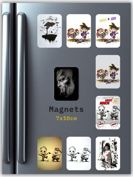 Magnets d'arts - Editions Uniques - Tarif à l'unité
