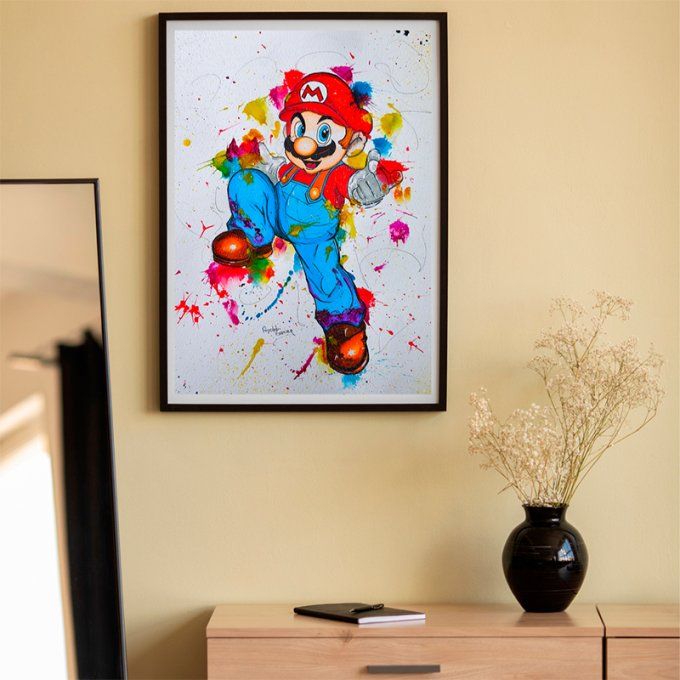 Peinture de Mario Bros - oeuvre originale