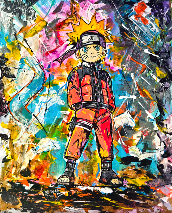 Naruto PopArt - oeuvre originale