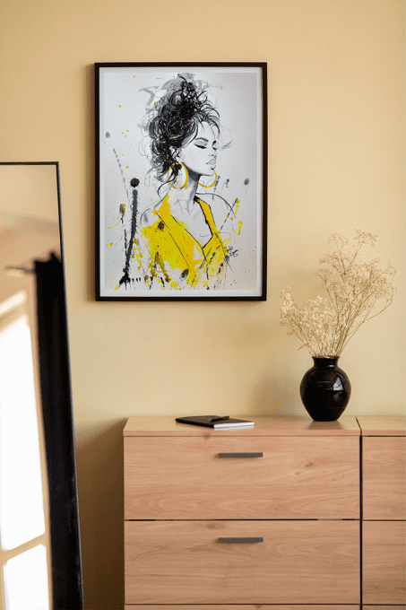 Portrait de femme aquarelle - oeuvre originale